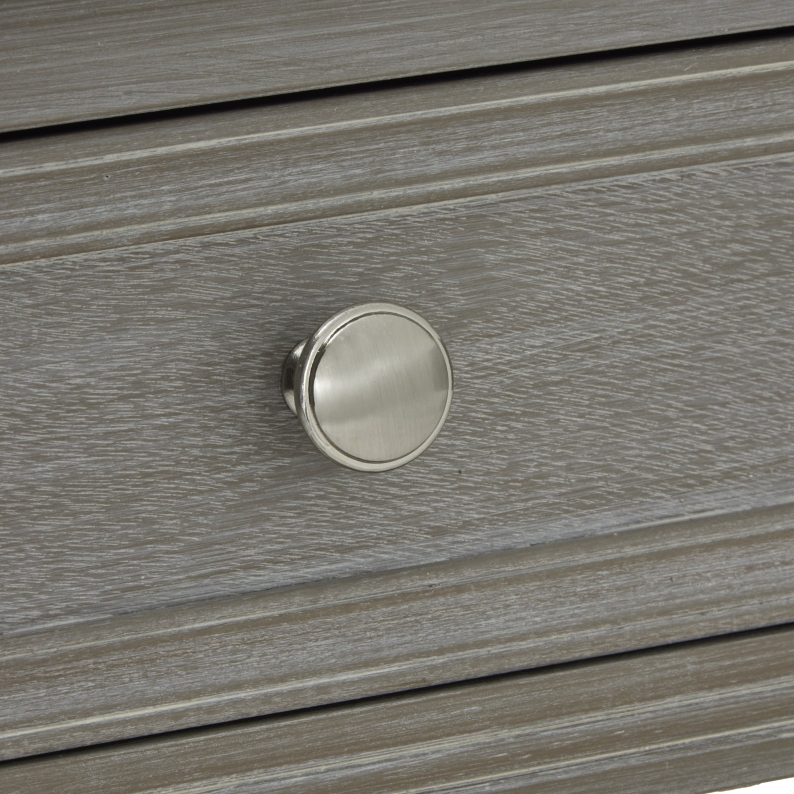 knob detail on console table