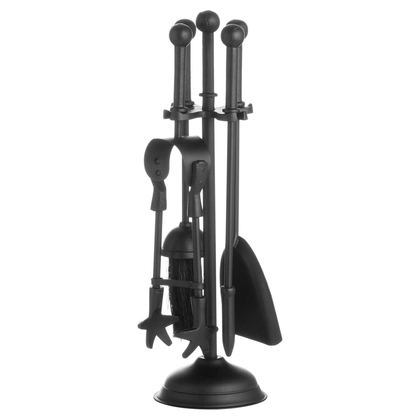 Ball Topped Companion Set | Black