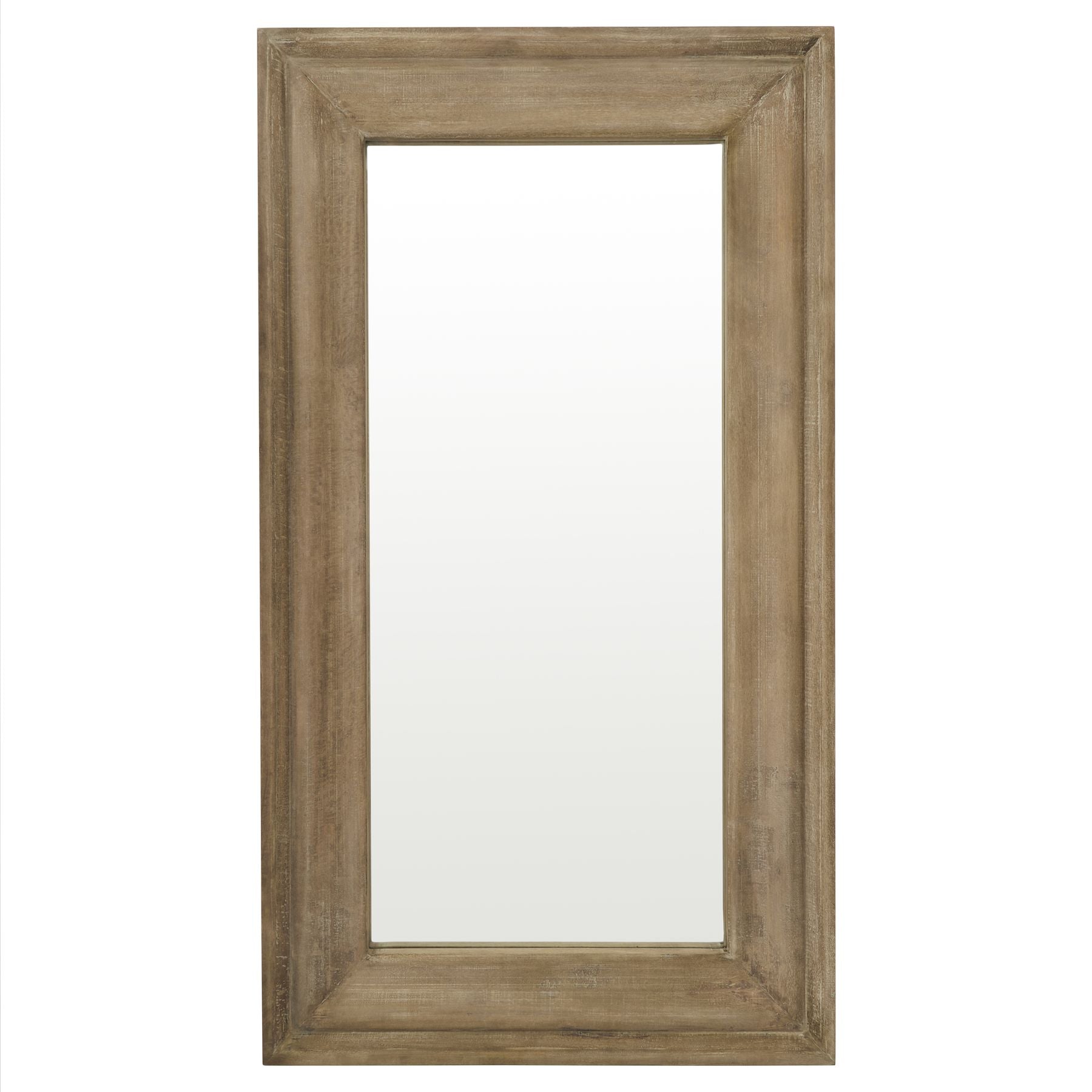 large wooden mirror