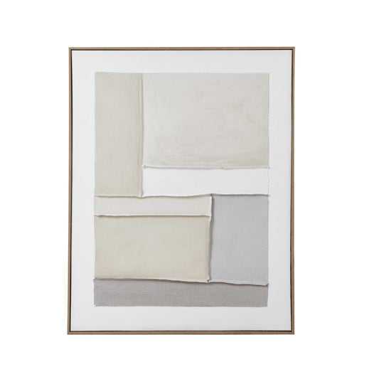 Neutral Wall Art Abstract Design | Framed Painting on Canvas | 2 Designs Available