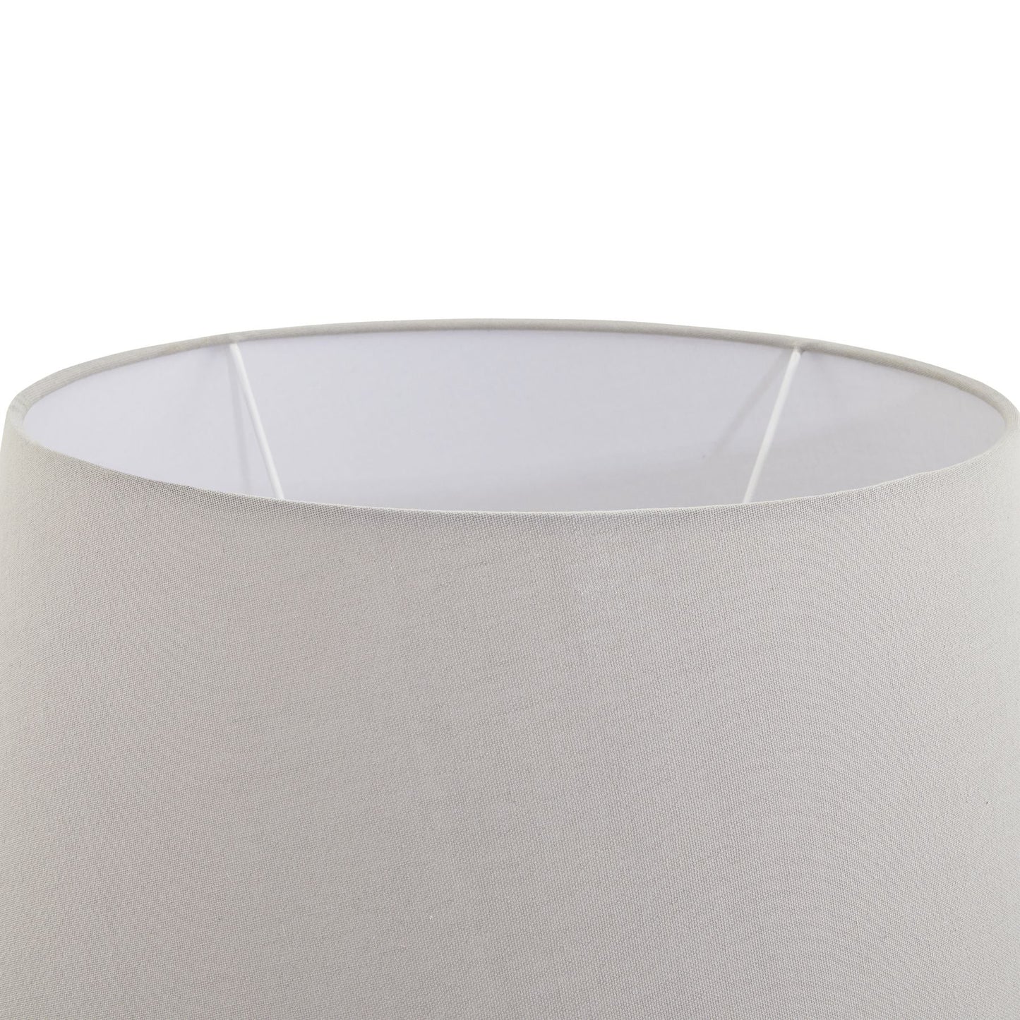 Regal Ceramic Stone Table Lamp with Linen Shade