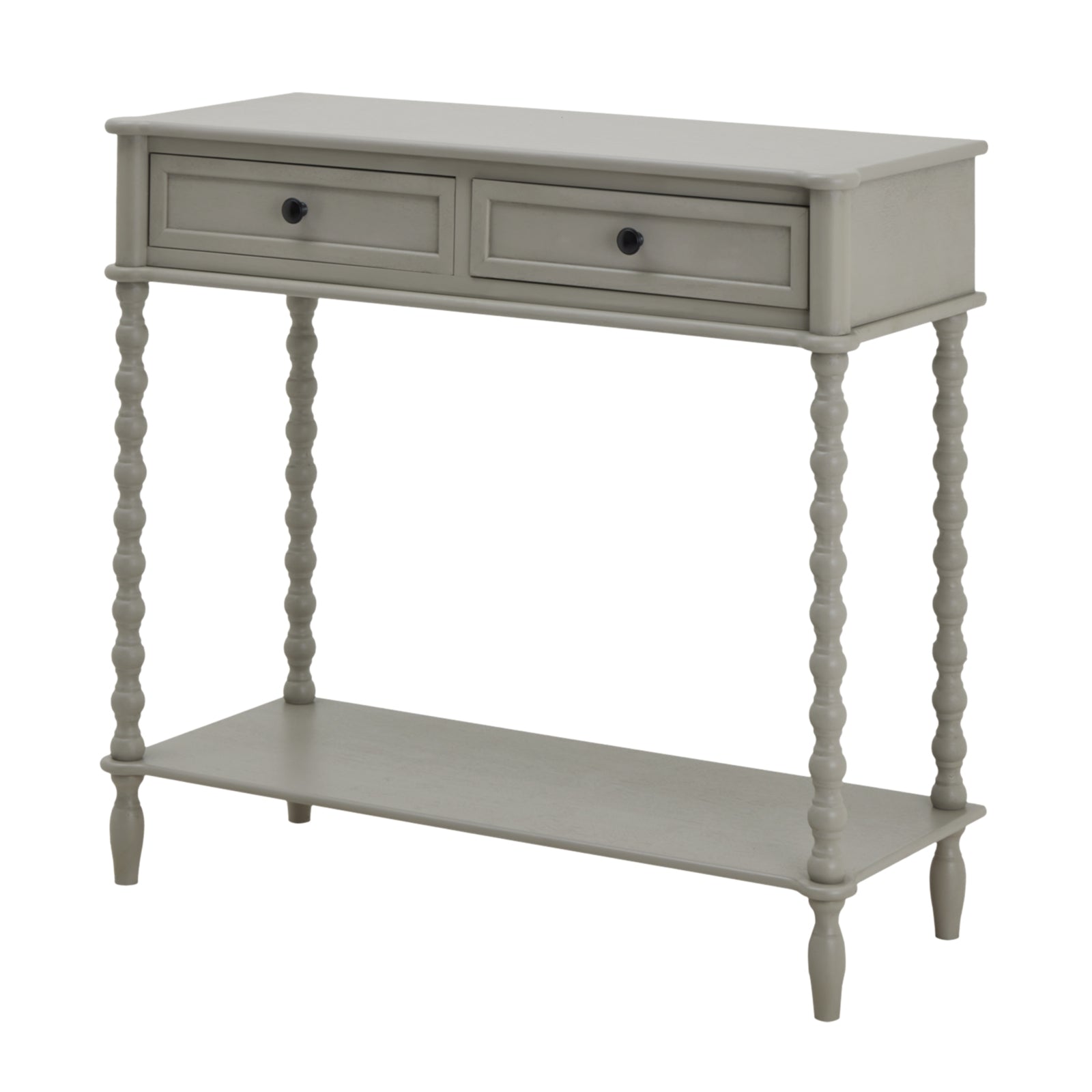 Small two drawer console table