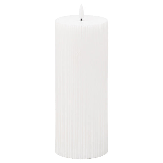 23cm Ribbed LED candle