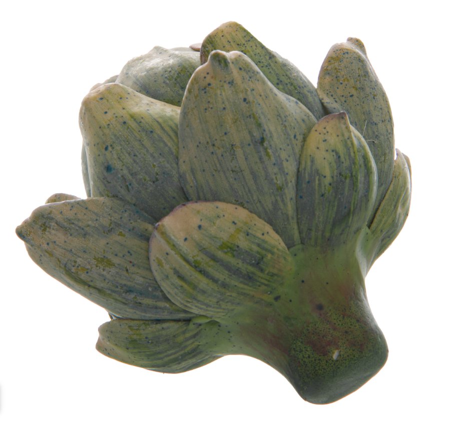 back angle of realistic artificial artichoke