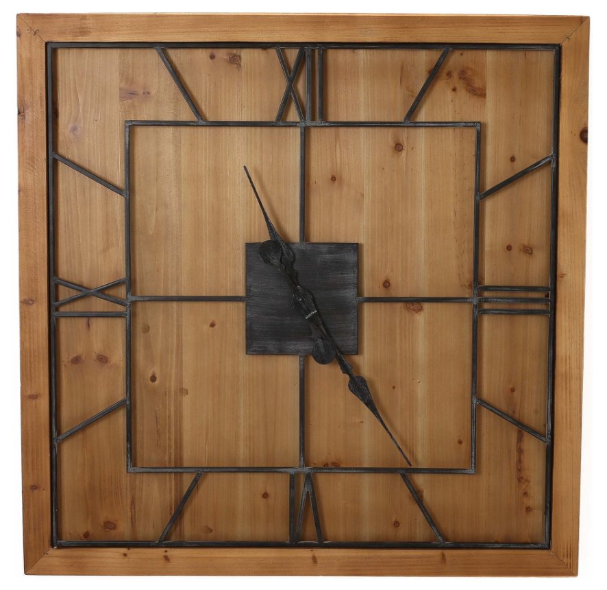 Beckley Square Wooden Wall Clock.