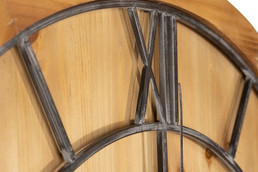 Beckley Wooden Round Wall Clock.