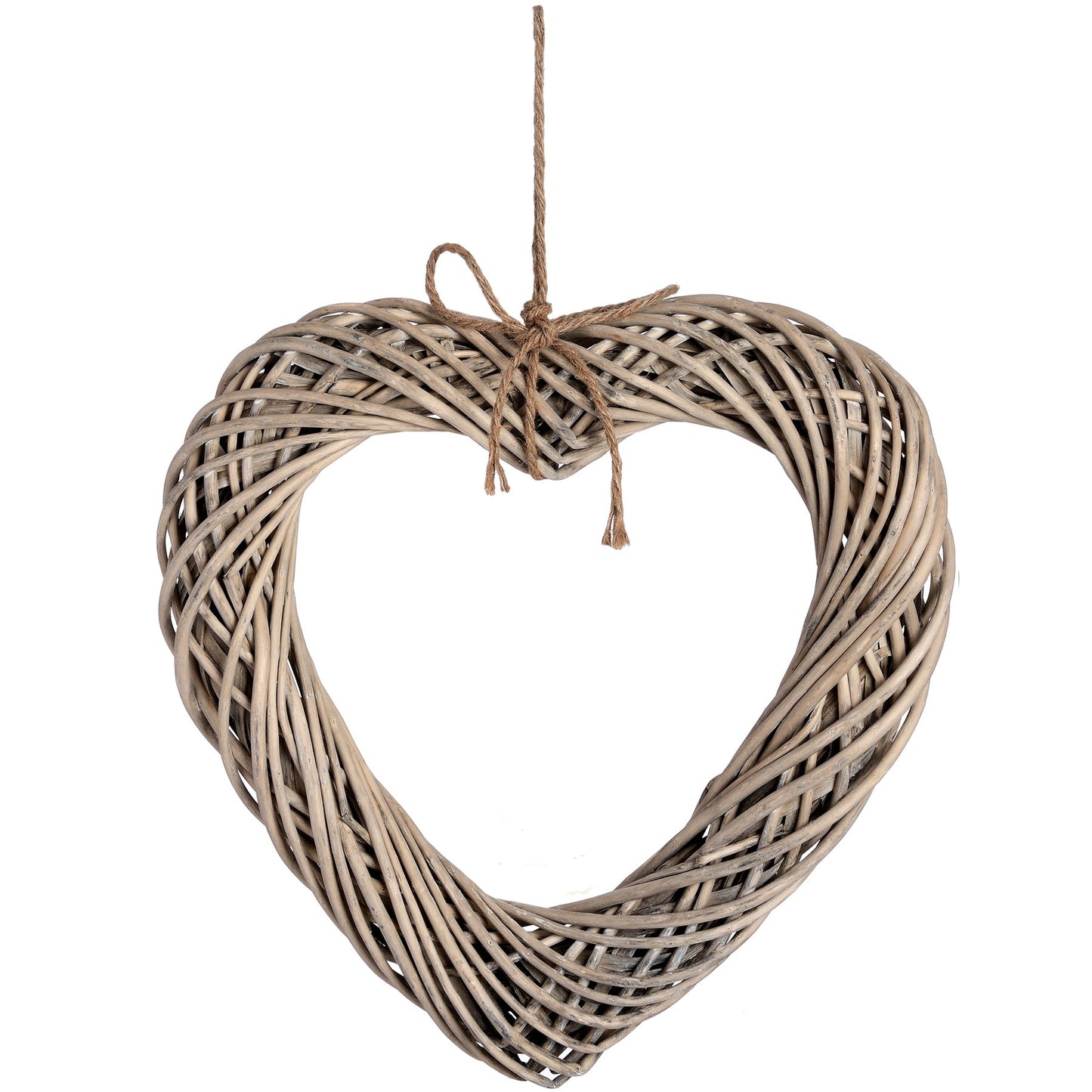 Brown Hanging Wicker Heart