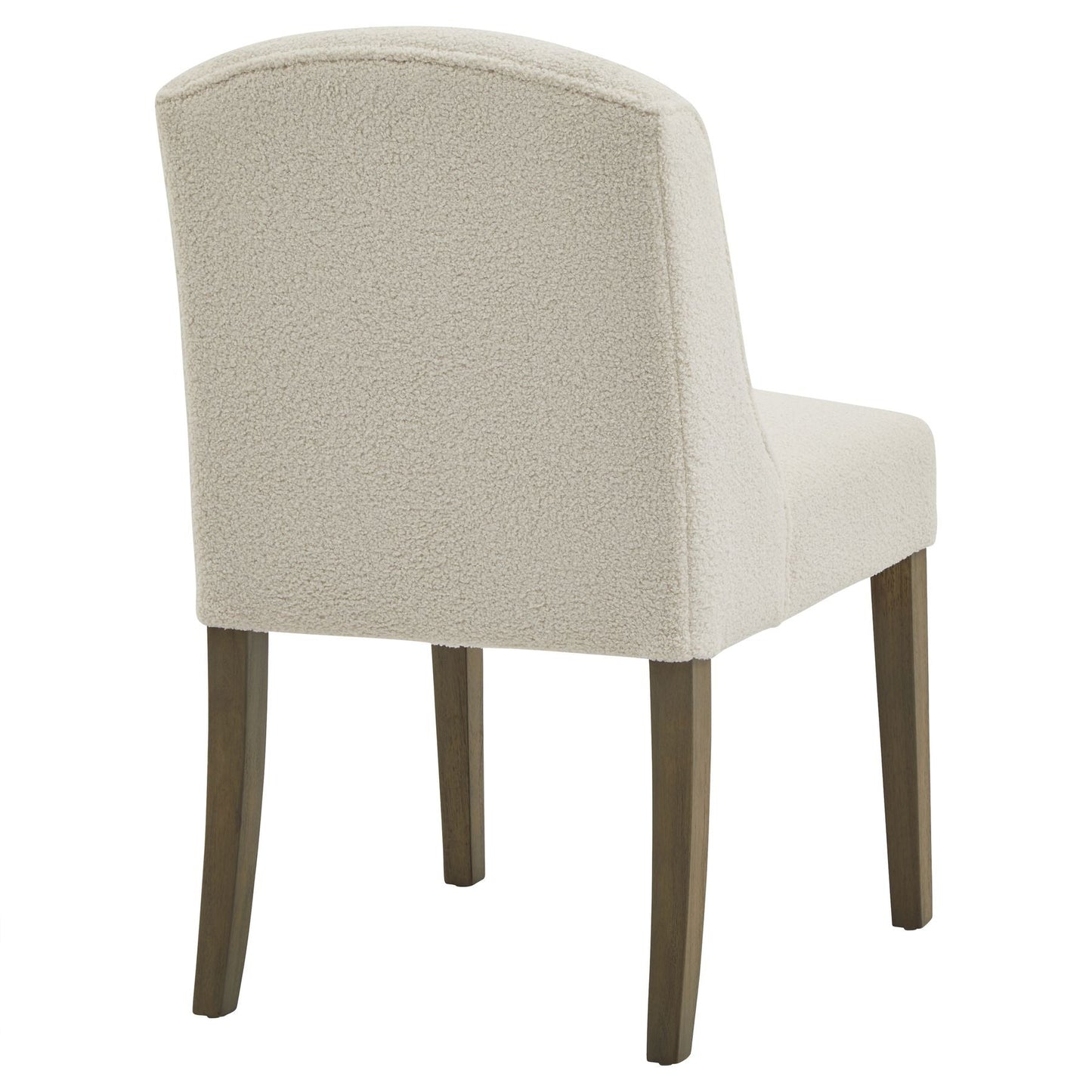 back view of the chelsea boucle dining chair