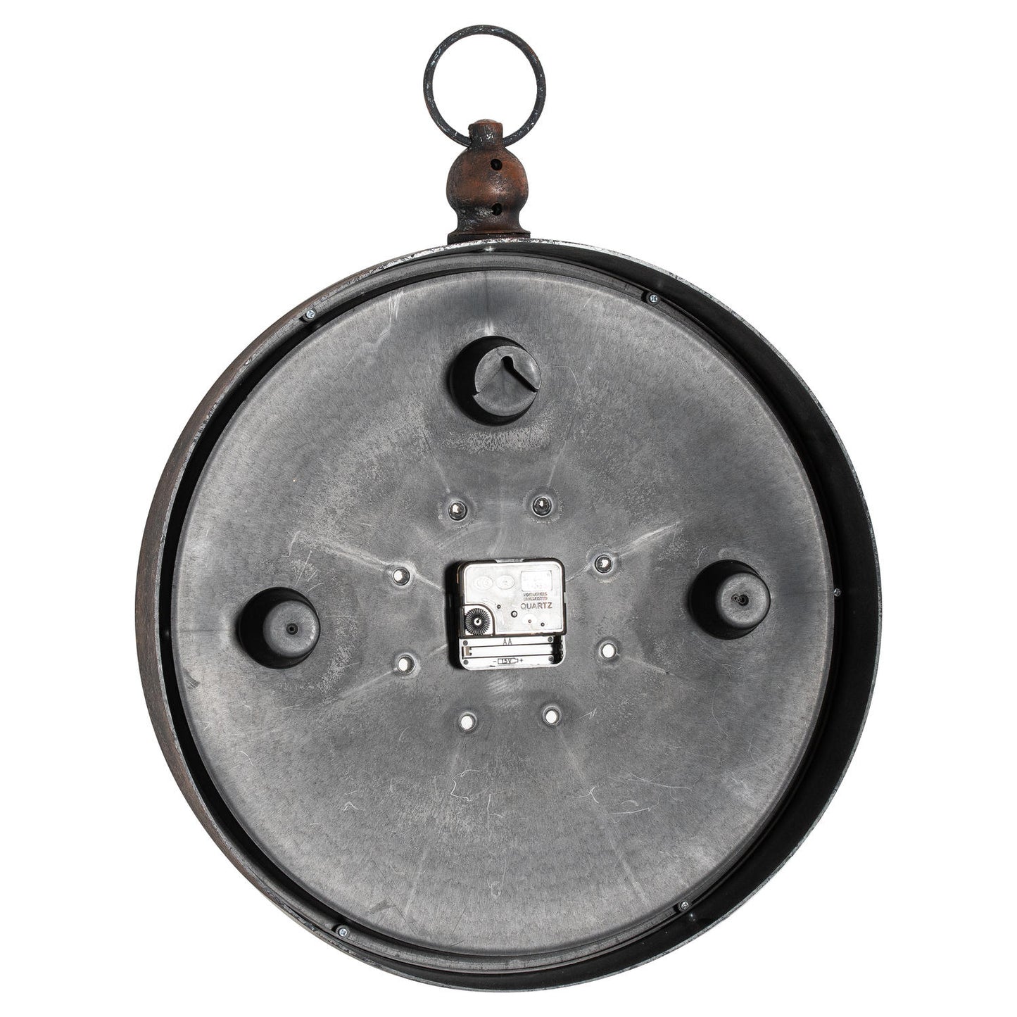 back of pocket watch wall clock