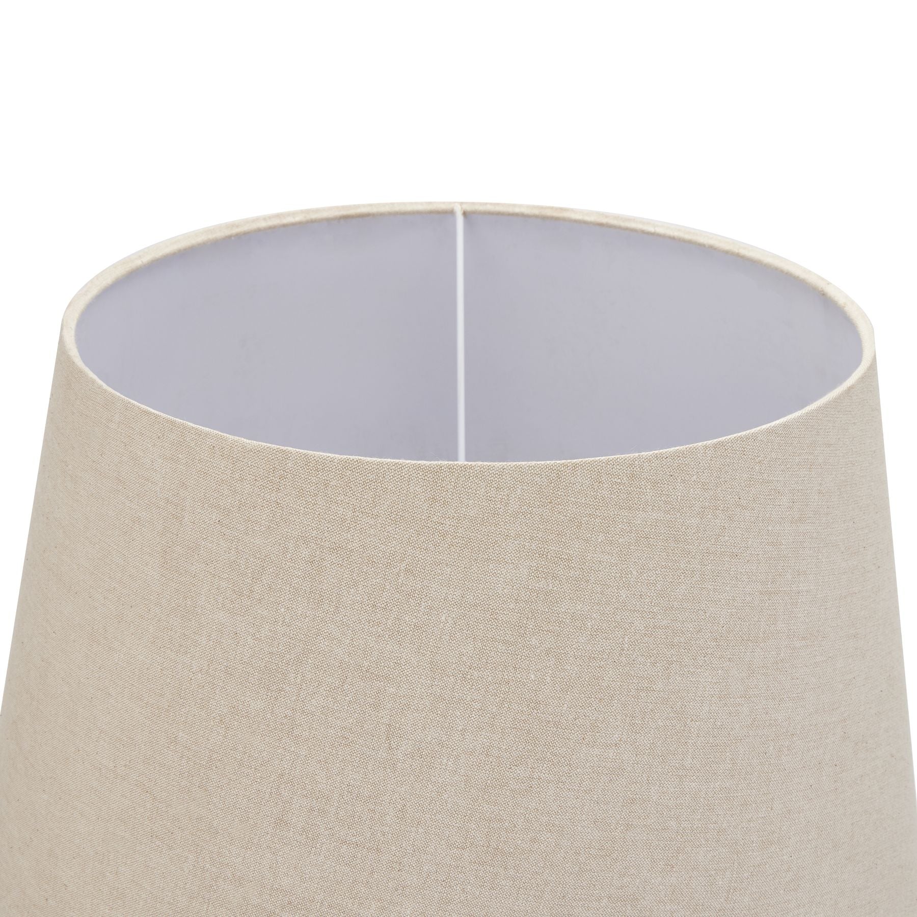 top of the linen lamp shade