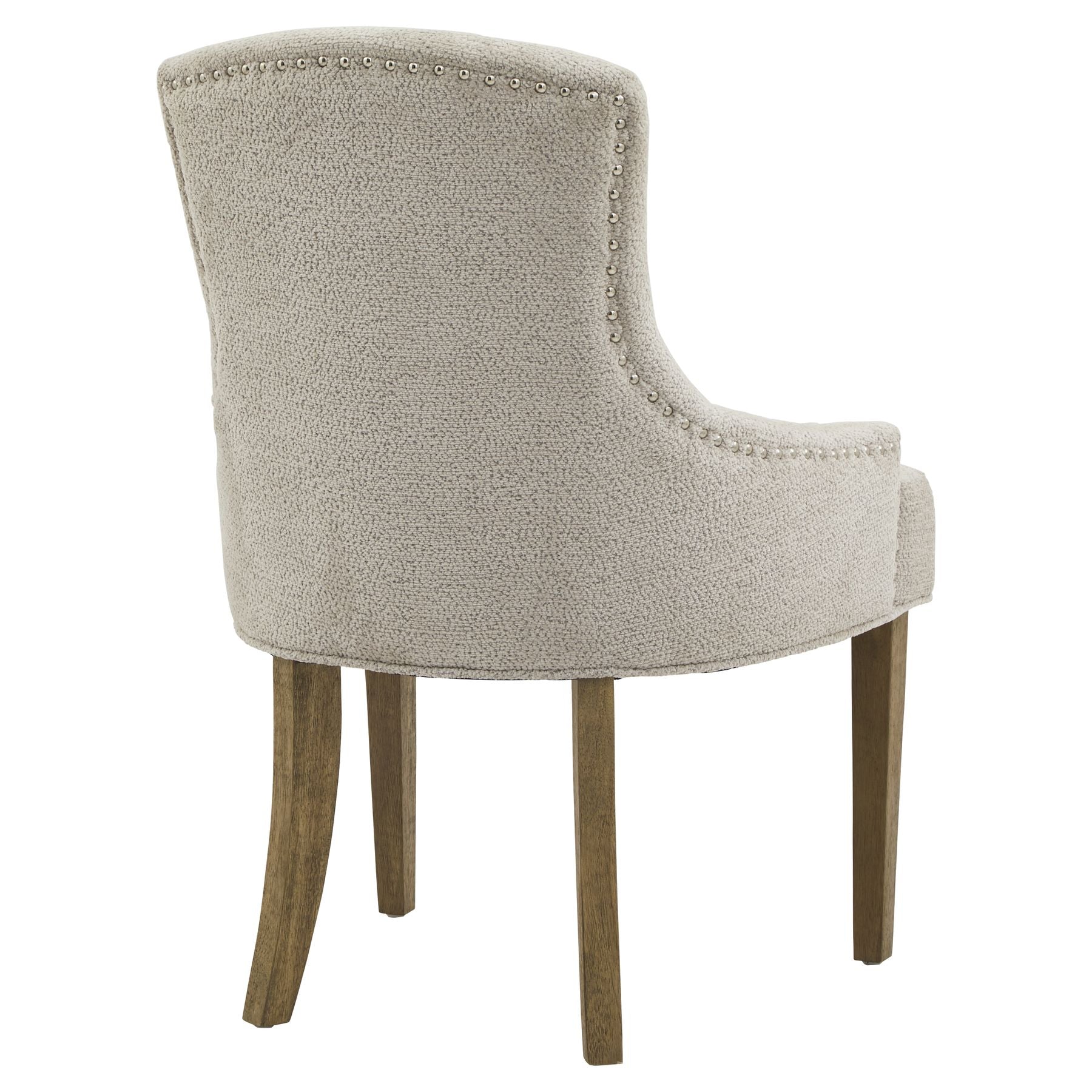 back view of the headley fabric dining chair