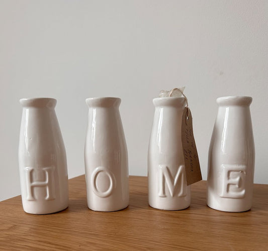 HOME White Milk Bottles