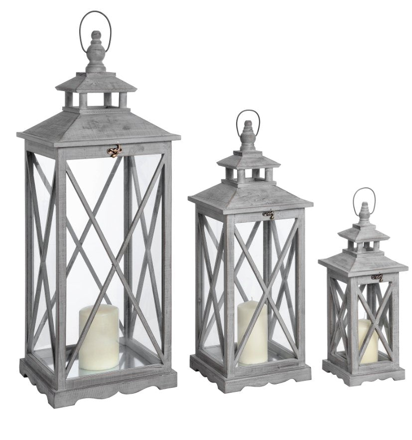 Hyde Set of Three Lanterns