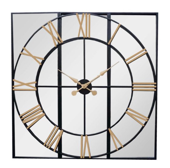 Jackson Black and Gold Wall Clock.