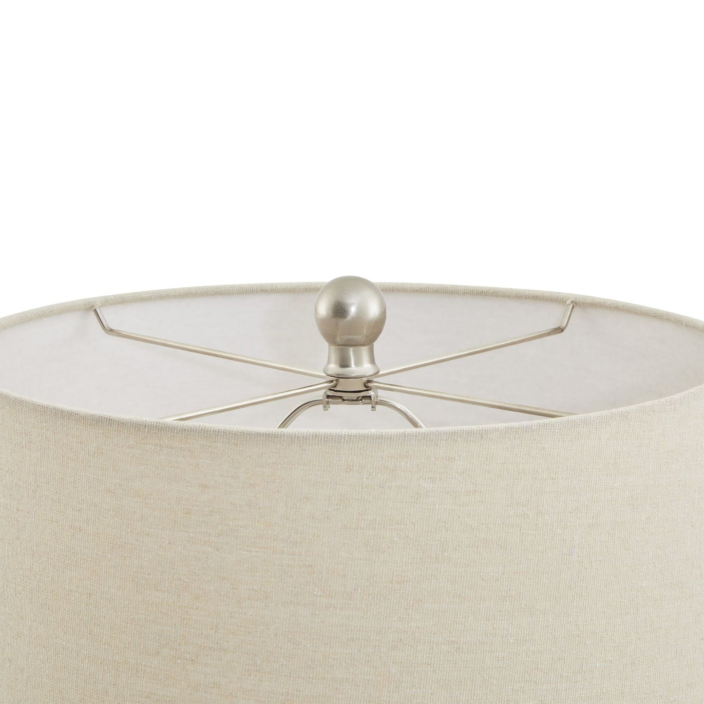 Lattice Table Lamp with Linen Shade