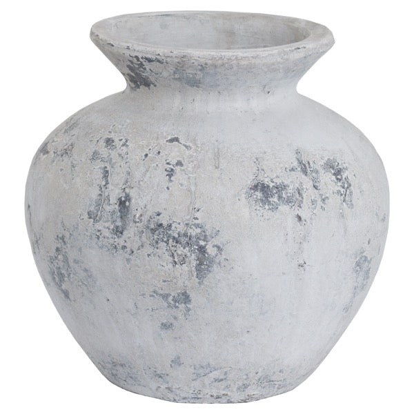 Naxos Round Stone Vase - 2 Sizes Available