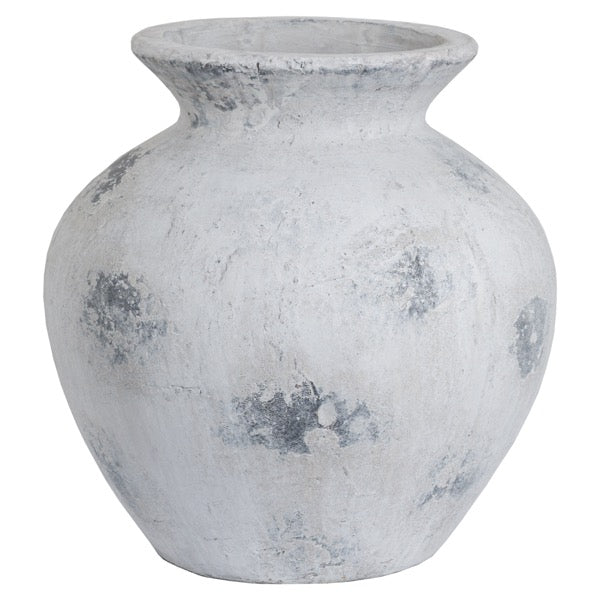 Naxos Round Stone Vase - 2 Sizes Available