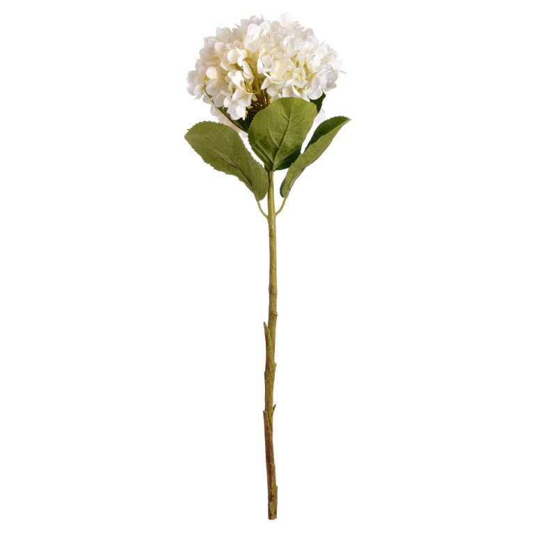 Oversized Single Stem White Hydrangea