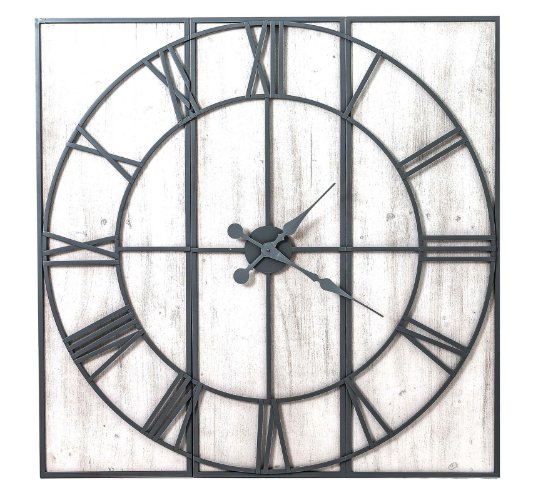 Rosa Panelled Wall Clock.