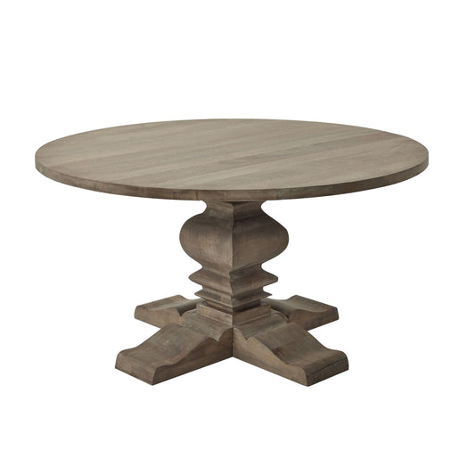 round dining table with pedestal base