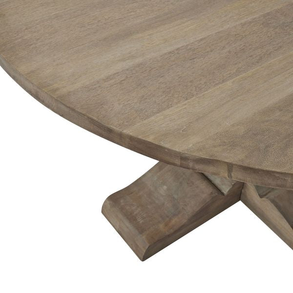 top detail on the round dining table