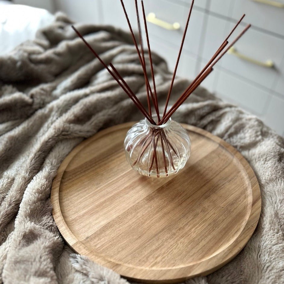 Round Wooden Tray