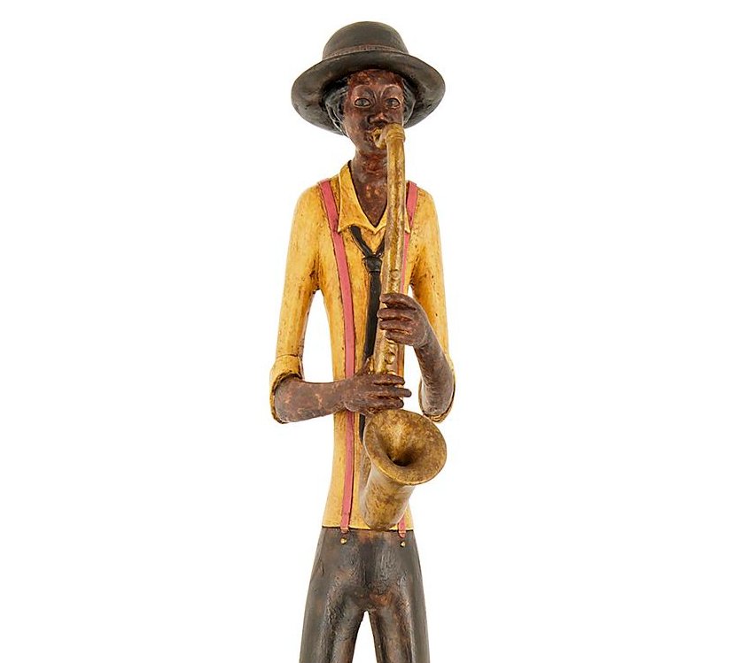 Saxophonist Standing Figurine