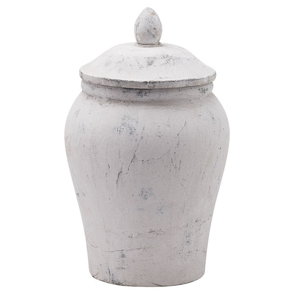 Small Stone Ginger Jar with Lid