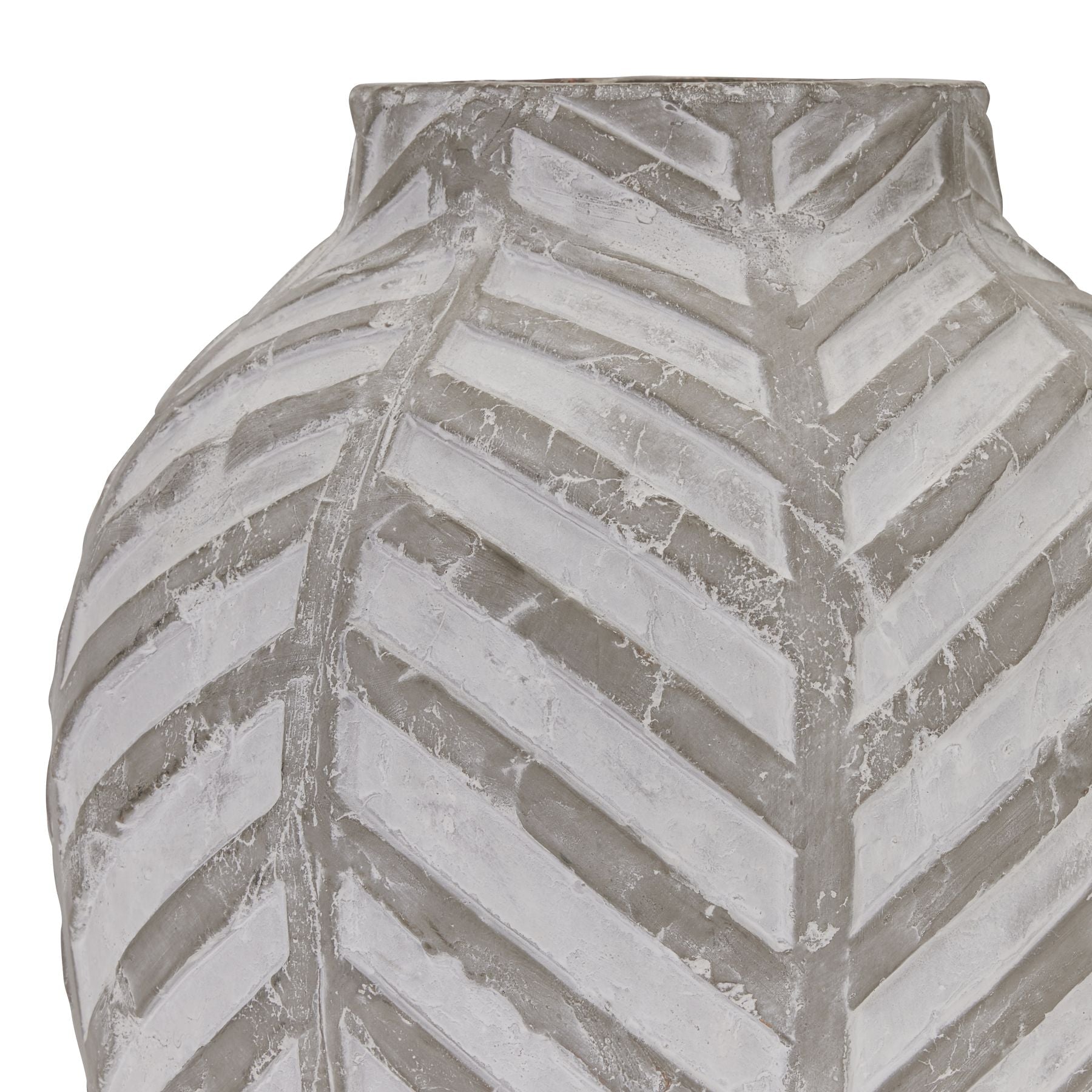 print detail on stone vase