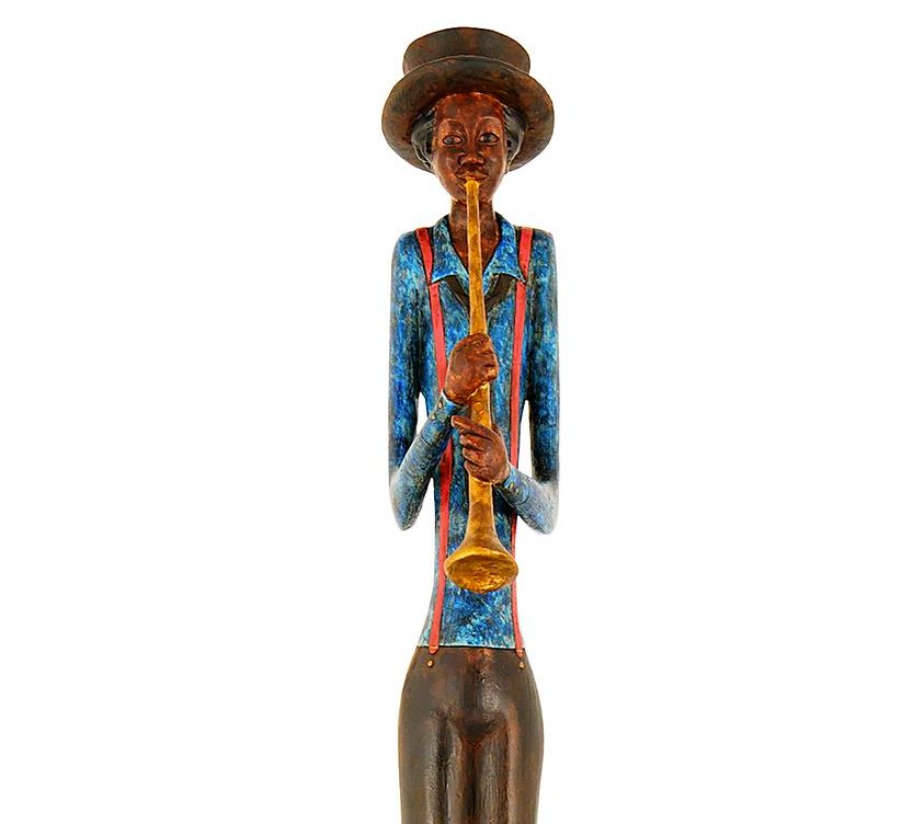 Trumpeter Standing Figurine