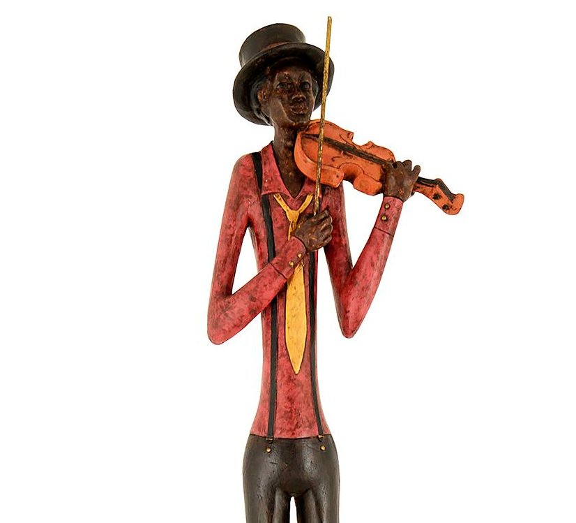 Violinist Standing Figurine