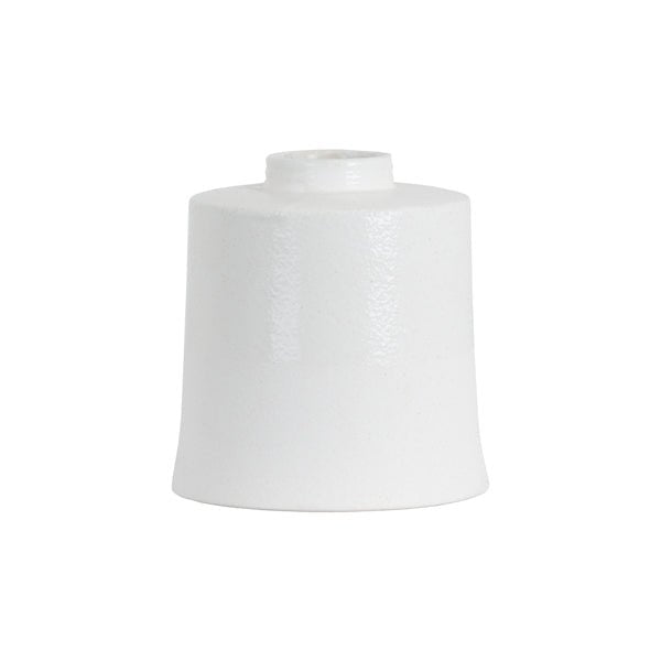 White Cylinder Ceramic Vase